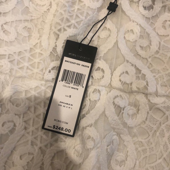 BCBG Maxazria white lace blouse - Picture 2 of 5